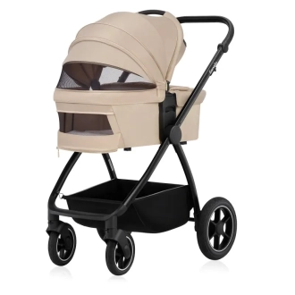 Коляска 3 в 1 Lionelo Meril Beige Sand/Бежевый - Фото 5