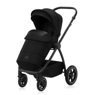 Коляска 3 в 1 Lionelo Meril Black Onyx/Черный - Фото 2