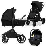 Коляска 3 в 1 Lionelo Mika Plus Black Onyx/Черный
