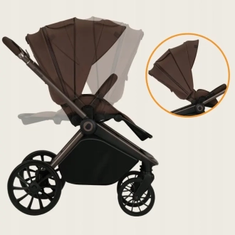 Коляска 3 в 1 Lionelo Mika Plus Mocha Mouse/Коричневый - Фото 2