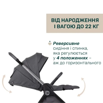 Коляска 2 в 1 Chicco Bellagio 2 Графитовый - Фото 1