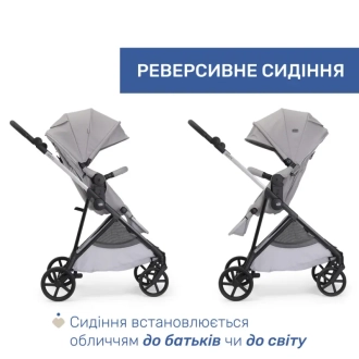 Коляска 2 в 1 Chicco Seety Сірий - Фото 1