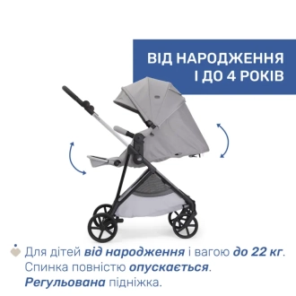 Коляска 2 в 1 Chicco Seety Сірий - Фото 7