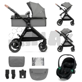 Коляска 3 в 1 Kinderkraft Esme Pro Gray/Серый