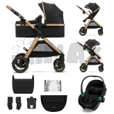 Коляска 3 в 1 Kinderkraft Esme Pro Pure Black/Черный