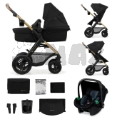 Коляска 3 в 1 Kinderkraft Moov 2 Air Pure Black/Черный