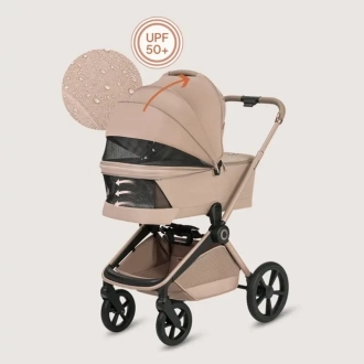 Коляска 3 в 1 Lionelo Freya Beige Sand/Бежевый - Фото 5