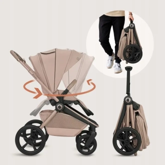 Коляска 3 в 1 Lionelo Freya Beige Sand/Бежевый - Фото 7
