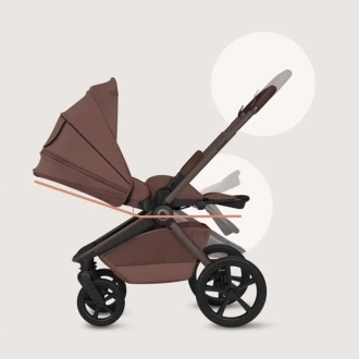 Коляска 3 в 1 Lionelo Freya Brown Chocolate/Коричневый - Фото 1