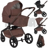 Коляска 3 в 1 Lionelo Freya Brown Chocolate/Коричневый
