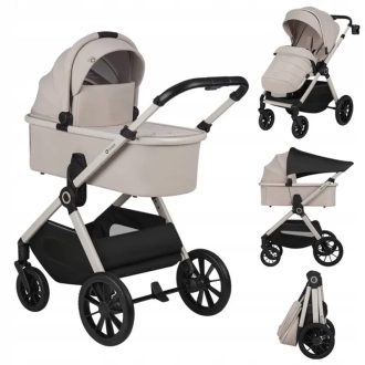 Коляска 3 в 1 Lionelo Layla Beige Sand/Бежевый - Фото 2