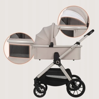 Коляска 3 в 1 Lionelo Layla Beige Sand/Бежевый - Фото 3