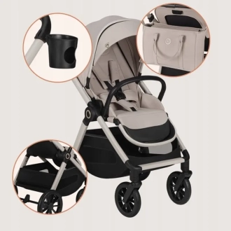 Коляска 3 в 1 Lionelo Layla Beige Sand/Бежевый - Фото 5