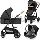Коляска 3 в 1 Lionelo Amber Grey Graphite/Графітовий
