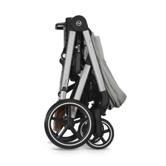 Коляска прогулянкова з бампером Cybex Balios S Lux SLV Stone Grey/Сірий - Фото 1
