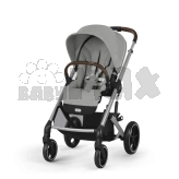 Коляска прогулочная с бампером Cybex Balios S Lux SLV Stone Grey/Серый