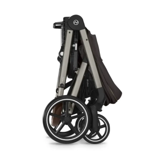 Коляска прогулочная с бампером Cybex Balios S Lux TPE Chocolate Brown/Коричневый - Фото 1