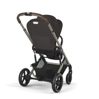Коляска прогулочная с бампером Cybex Balios S Lux TPE Chocolate Brown/Коричневый - Фото 4