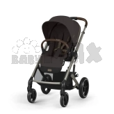 Коляска прогулочная с бампером Cybex Balios S Lux TPE Chocolate Brown/Коричневый