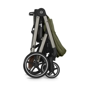 Коляска прогулочная с бампером Cybex Balios S Lux TPE Moss Green/Зеленый - Фото 1