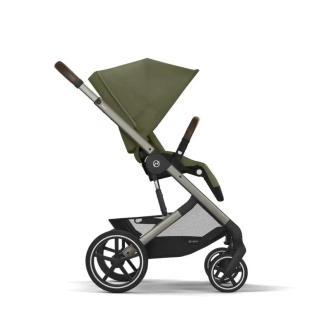 Коляска прогулочная с бампером Cybex Balios S Lux TPE Moss Green/Зеленый - Фото 2