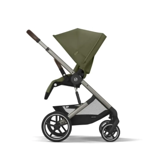 Коляска прогулочная с бампером Cybex Balios S Lux TPE Moss Green/Зеленый - Фото 3