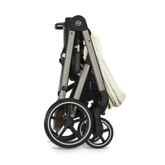 Коляска прогулочная с бампером Cybex Balios S Lux TPE Seashell Beige/Молочный - Фото 1