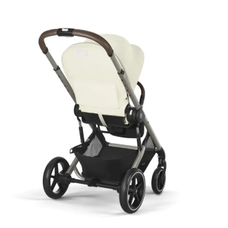 Коляска прогулочная с бампером Cybex Balios S Lux TPE Seashell Beige/Молочный - Фото 3