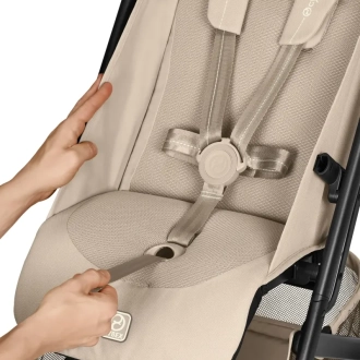 Коляска прогулочная с бампером Cybex Beezy Almond Beige/Бежевый - Фото 4