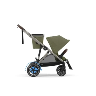 Коляска прогулянкова Cybex eGazelle S TPE Moss Green khaki/Хакі - Фото 2