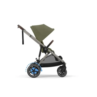 Коляска прогулянкова Cybex eGazelle S TPE Moss Green khaki/Хакі - Фото 4