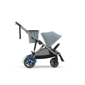 Коляска прогулянкова Cybex eGazelle S TPE Stormy Blue/Блакитний - Фото 2