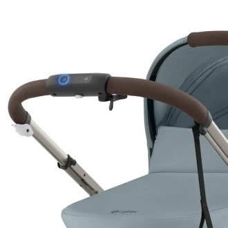 Коляска прогулянкова Cybex eGazelle S TPE Stormy Blue/Блакитний - Фото 3