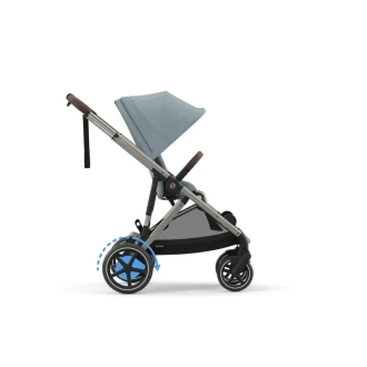 Коляска прогулянкова Cybex eGazelle S TPE Stormy Blue/Блакитний - Фото 4