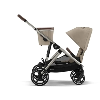 Коляска прогулочная Cybex Gazelle S TPE Almond Beige/Бежевый - Фото 4