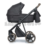 Коляска 2 в 1 Roan Ivi Pixel Dark Vintage Collection Графітовий