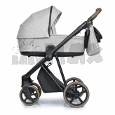 Коляска 2 в 1 Roan Ivi Pixel Light Vintage Collection Сірий