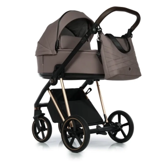 Коляска 2 в 1 Roan Ivi Cocoa Rose Gold 2.0 Темно-бежевый - Фото 4