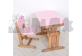 Парта детская Arinwood Совушка со стулом, регулируемые 70×50 см PINK/Розовый