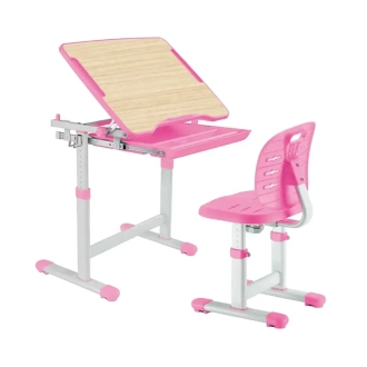 Парта детская FunDesk Piccolino III со стулом 66,4×47,4 см Pink/Розовый - Фото 3