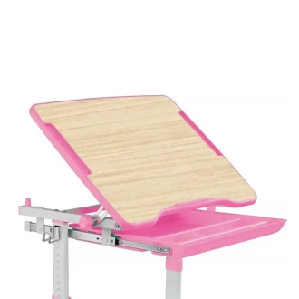 Парта детская FunDesk Piccolino III со стулом 66,4×47,4 см Pink/Розовый - Фото 4