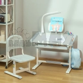 Парта детская Cubby Lupin со стулом 80×50,5 см Grey/Серый