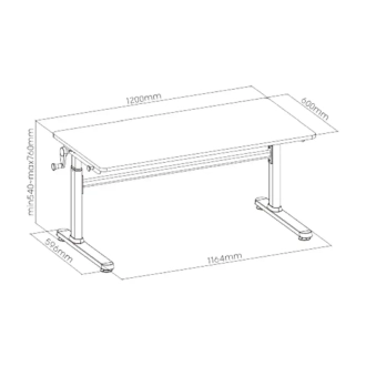 Парта детская Cubby Imparare 120×60 см Grey/Серый - Фото 5