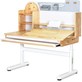 Парта детская Mealux Timberdesk L с полкой 120×60 см Натуральный - Фото 1