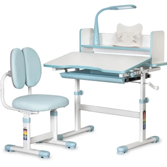 Парта детская Mealux Evo-Kids BD-24 со стулом 79×60 см Blue/Голубой - Фото 1