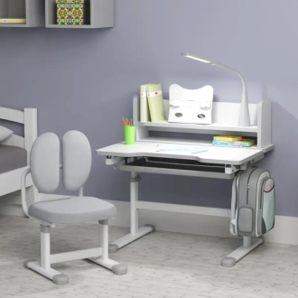 Парта детская Mealux Evo-Kids BD-24 со стулом 79×60 см Grey/Серый - Фото 2