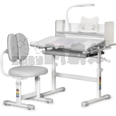 Парта детская Mealux Evo-Kids BD-24 со стулом 79×60 см Grey/Серый