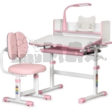 Парта детская Mealux Evo-Kids BD-24 со стулом 79×60 см Pink/Розовый