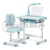 Парта дитяча Mealux Evo-Kids BD-20 з стільцем 70×51 см Blue/Блакитний