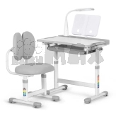 Парта дитяча Mealux Evo-Kids BD-20 з стільцем 70×51 см Grey/Сірий